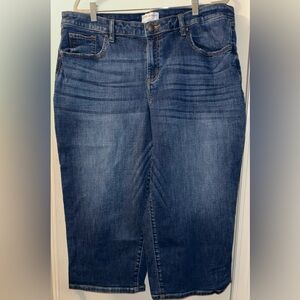 Lane Bryant Dark Blue Cropped Jeans